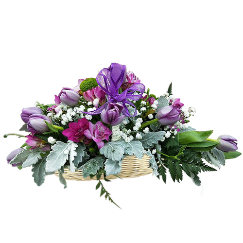 Tulips have long been recognised as a symbol of perfect & unconditional love. Paired with delicate baby's breath & dusty foliage. Ideal for partners, parents, friends & siblings. Sydney-wide fresh flower delivery.